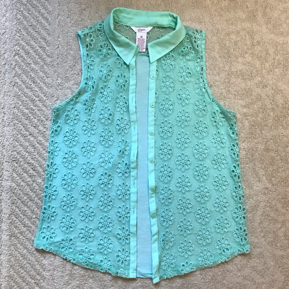Turquoise Candie’s Tank Top